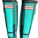 Hunter Tall Green + Blue Tartan Rainboots Women’s 6 Photo 5