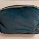 Lululemon NWT  Velour Everywhere Belt Bag Green Jasper Color Gold Hardware Photo 4