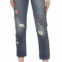 Juicy Couture Women's  Black Label Denim Floral Boyfriend Jeans, Sz 27 - New! Photo 0