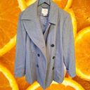 St. John’s Bay St John's Bay Gray Double Breasted‎ Pea Wool Blend Coat Size Large Photo 4