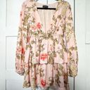 Majorelle  | NWT Revolve Berkshire V-NeckRuffle Mini Dress in‎ Pink Bellbird Photo 2