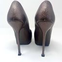 Saint Laurent YSL  Tribtoo Metallic Brown Platform Heels/Pumps Sz. 39 US 8.5 Photo 4