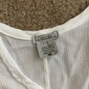 Ecote  white tattered distressed tank top Photo 1