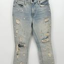 Alexander Wang Denim X  Jeans Women 25 Blue Light Wash Denim Grind Distressed Photo 7