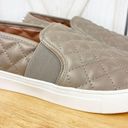 Steve Madden  Endell Quilted Faux Leather Slip On Sneaker Taupe 8 Photo 6