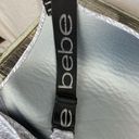 Bebe  Gray & Black Logo Band Wire Free Bra 38DD Photo 3