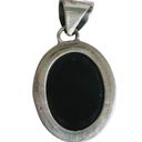 Onyx  925 Sterling Silver Statement Bold Pendant Photo 1