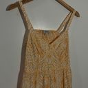 The Loft NWT Eyelet Open Back Maxi Dress Yellow/ White Size 8 Petite Photo 2