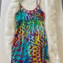 Luli Fama Rainbow Printed Mini Dress Photo 3