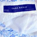 ZARA  Basic Blue and White Sleeveless Floral Dress Size M Photo 5