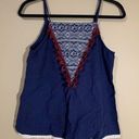 THML ✨  Blue Aztec Tassel Tank Top Small Photo 0