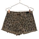 BLANK NYC    cheetah print denim shorts. Size 27   Distressed denim Photo 5