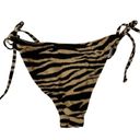 Topshop  tiger print tie side bottoms in neutral Photo 2