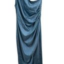 Elliatt  Cassini Dress One Shoulder Midi Satin Blue Large Photo 0