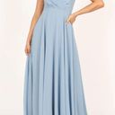 Petal and Pup  Flourish Light Blue Bridesmaid Maxi Dress L Photo 6