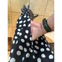 NWT Anrabess Polka Dot Maxi Dress Womens M Coastal Sleeveless Black White Hi low Size M Photo 6