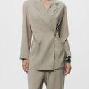 ZARA NWT  MINIMALIST FLOWY CROSSOVER JACKET ZW COLLECTION. Size Large Photo 0