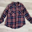 Ambiance Apparel Oversized Plaid Top Photo 0