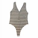 American Apparel NEW  Striped Thong Bodysuit Photo 1