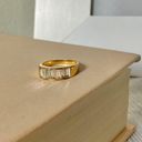 Vintage “Perseverance” Gold Baguette Diamond Ring 6 Classic Feminine Stacking Photo 6