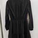 ZARA Black Babydoll Dress Long Sleeve Photo 1