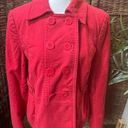 The Loft  Double Button Breasted Jacket/Blazer Long Sleeve Red L Photo 6