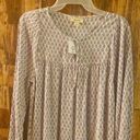 Style & Co NWT  women's Printed Long Sleeve Tiered Peasant Dress size small length 37 width 16 Photo 4