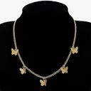 Boutique gold butterfly necklace Photo 1