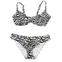 Shade & Shore NWOT  Zebra Print Bikini. Size Large. Photo 0