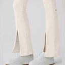 Alo Yoga Alo Airbrush High-Waist Flutter Legging in Ivory Flared Athletic Pants Size L Photo 3