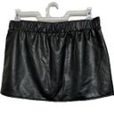 Pleather mini skort Black Size XL Photo 2