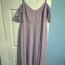 Birdy Grey Devon Chiffon Lavender Dress W/ Slit Photo 0