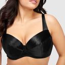 Frederick's of Hollywood  Va Va Voom Satin Full Figure Push Up Bra Black 40DD new Photo 1