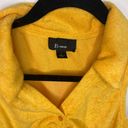 Cute yellow button up collared tank top Size L Photo 1