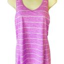 The North Face  Mountain Athletics Sweet Violet Striped Max Tank Top ~ MEDIUM Photo 2