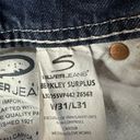 Silver Jeans Silver SZ W31 L31 Berkley Surplus Bootcut Jeans Distressed Embroidered Low-Rise Photo 12