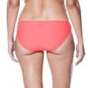 Nike Womens  Ribbed Pink Hot Punch Bikini Bottom Swimwear Size L NEW Photo 1