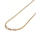 Tehrani Jewelry 14k Solid Gold paperclip necklace | 1.5 mm paperclip chain | 18 inches long | Photo 7