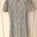 Blue lace embellished rhinestone dress Photo 10