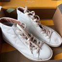 Soludos  Ibiza High Top Sneaker white leather new in box 8.5 Photo 1