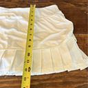 Athleta  white good match stretch pleated ruffle tennis running skirt medium Photo 7