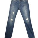 Juicy Couture  Womens Medium Wash Distressed Skinny Jeans Size 4 Photo 0