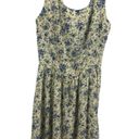 Paris Blues  Vintage Y2K Yellow Floral Cut Out Tie Back Floral Dress Juniors 3 Photo 4