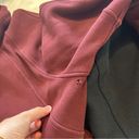 Lululemon  Scuba 1/2 Zip Cropped Hoodie Sweatshirt Womens M/L Maroon Photo 5