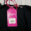 Candie's NWT  Black Embellished Cami Tank Top Women's Size XS Photo 4