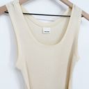 The Row Rita Scoop Neck Ribbed Knit Sleeveless Sweater Tank Dress Cream Midi S Photo 1