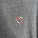 Gilly Hicks  black heart embroidered cropped sweatshirt Photo 1