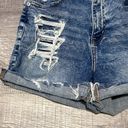 American Eagle Curvy Hi Rise Shortie Next Level Stretch Womens 2 Destroyed Denim Photo 1