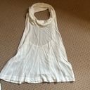 Free People  low back tank top large ivory boho loose Photo 0