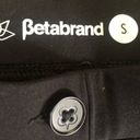 Betabrand  Cropped Laser Cut Hem Pant Sz. S Black 4 Way Stretch Office to Dinner Photo 7